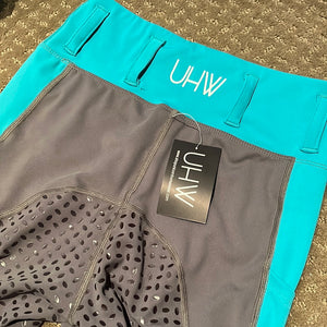 Teal and Grey tights