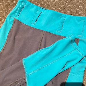 Teal and Grey tights