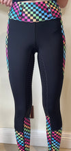 Load image into Gallery viewer, Rainbow checkers tights
