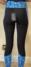 Load image into Gallery viewer, Blue swirl tights
