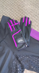 Child’s Purple Riding Gloves